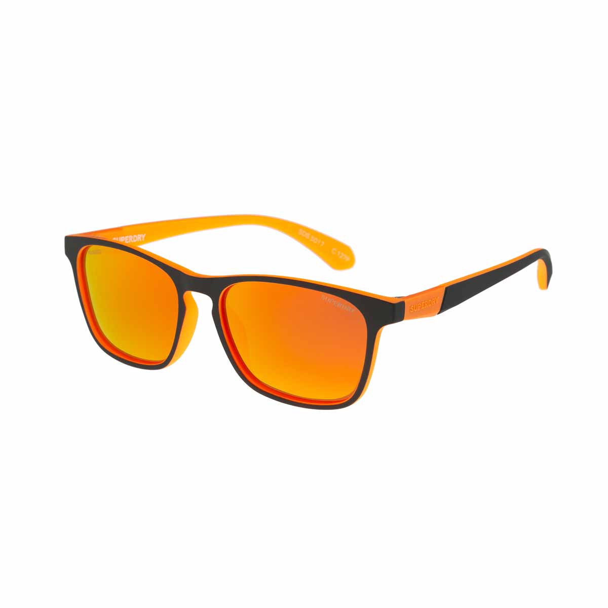 Saulesbrilles Superdry SDS 5017 – 127P Black / Orange Orange mirror