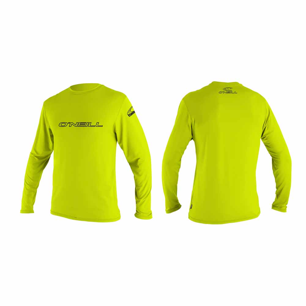 Likras krekls O'Neill Basic Skins LS Sun Shirt – Lime 187