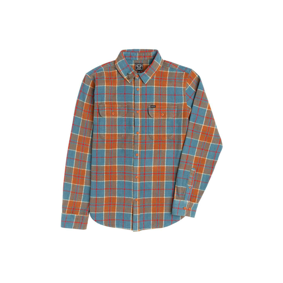 Dark Seas Alta Loma Flannel Shirt – Blue/Brown