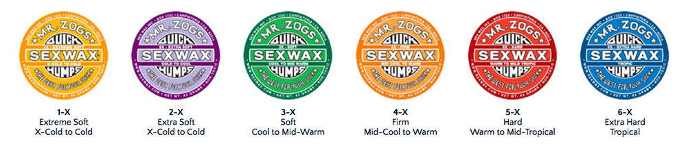 SexWax Quick Humps labels | Boardside.lv surfing