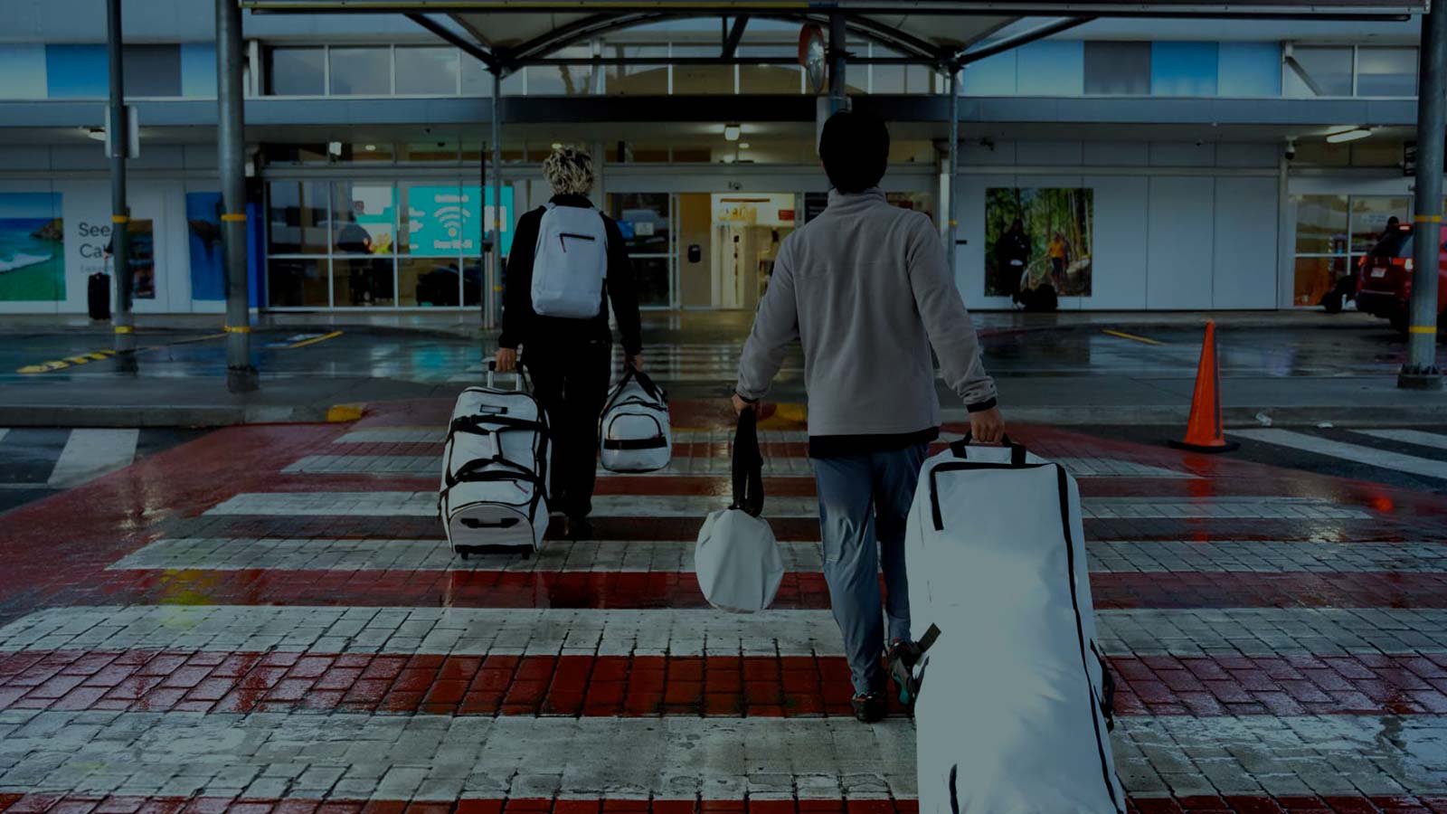 Wakeboard Luggage and travel bags. Airport crosswalk. Departures. Wakeboard bags are built to protect your board from dings, UV rays, dirt while traveling and all the “just throw it in the back” moments. 