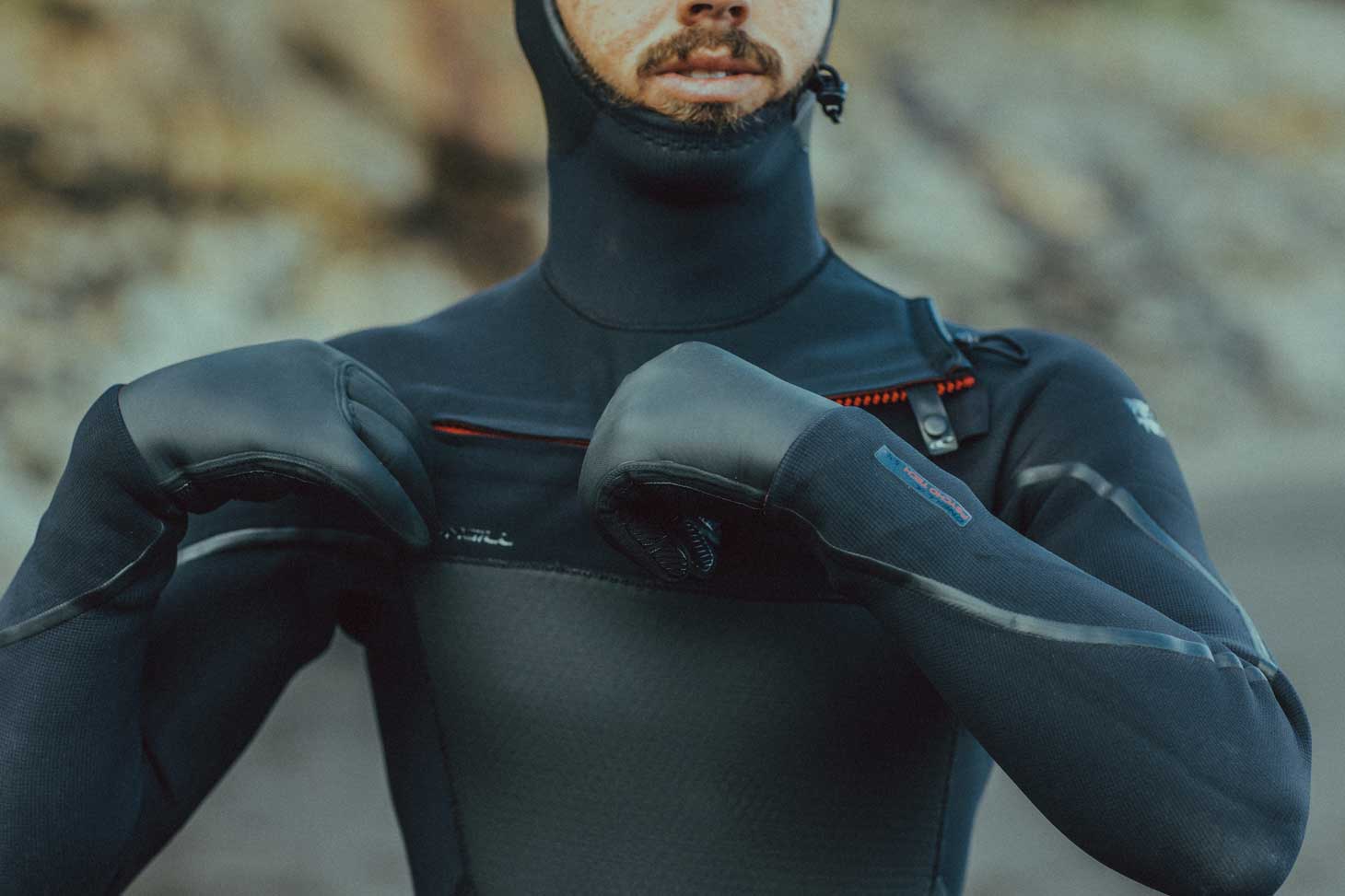 Different thickness and style men's and women's wetsuits; children and teens wetsuits.