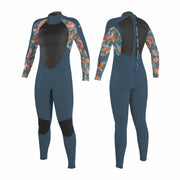 O'Neill Girls Epic 4/3 Back Zip Full Wetsuit – Copenblue/PaintedTropics IL5