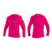 O'Neill Youth Basic Skins LS Sun Shirt – Watermelon