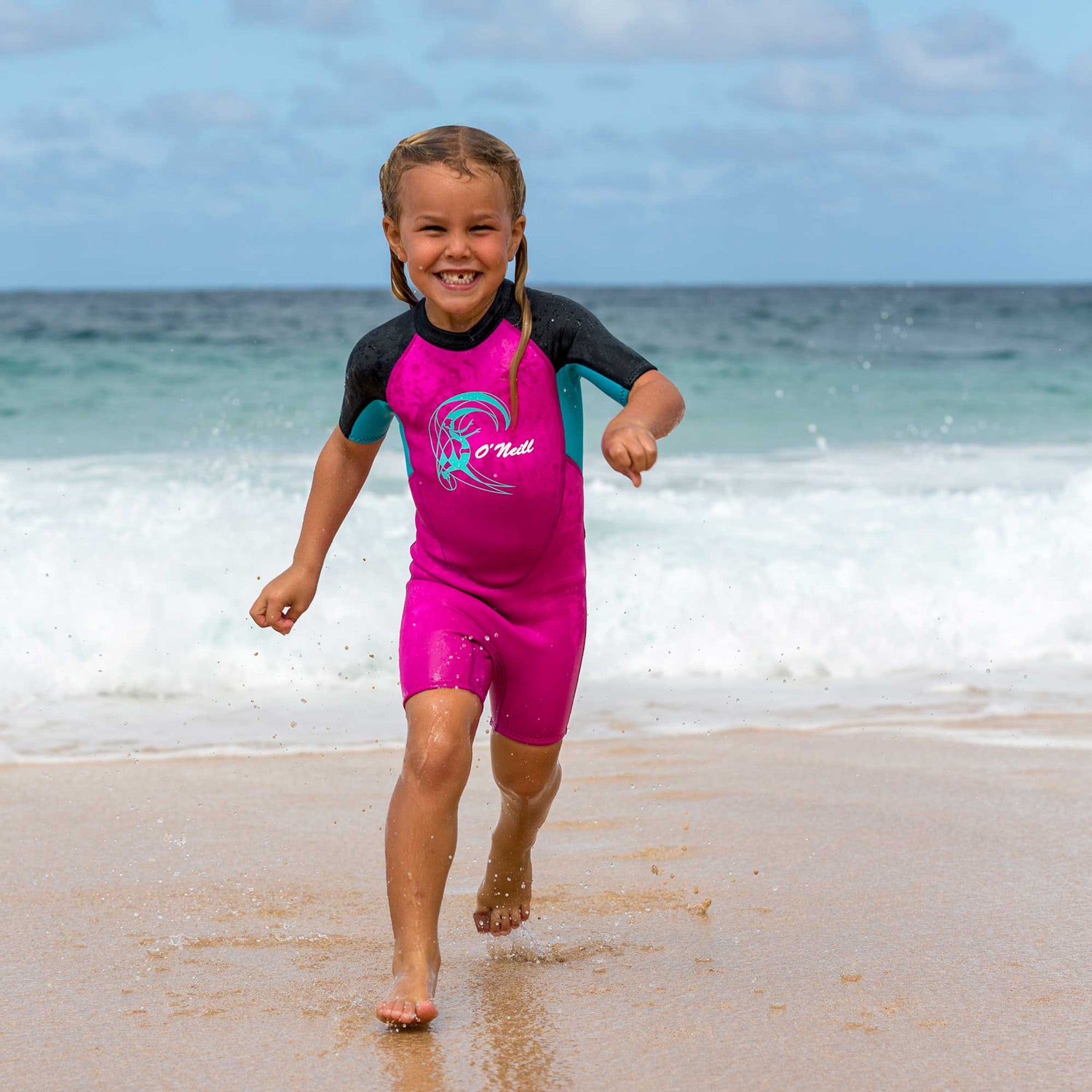 O'Neill Toddler Reactor Spring 2 mm Wetsuit – Slate/Lightaqua/Ocean FQ2
