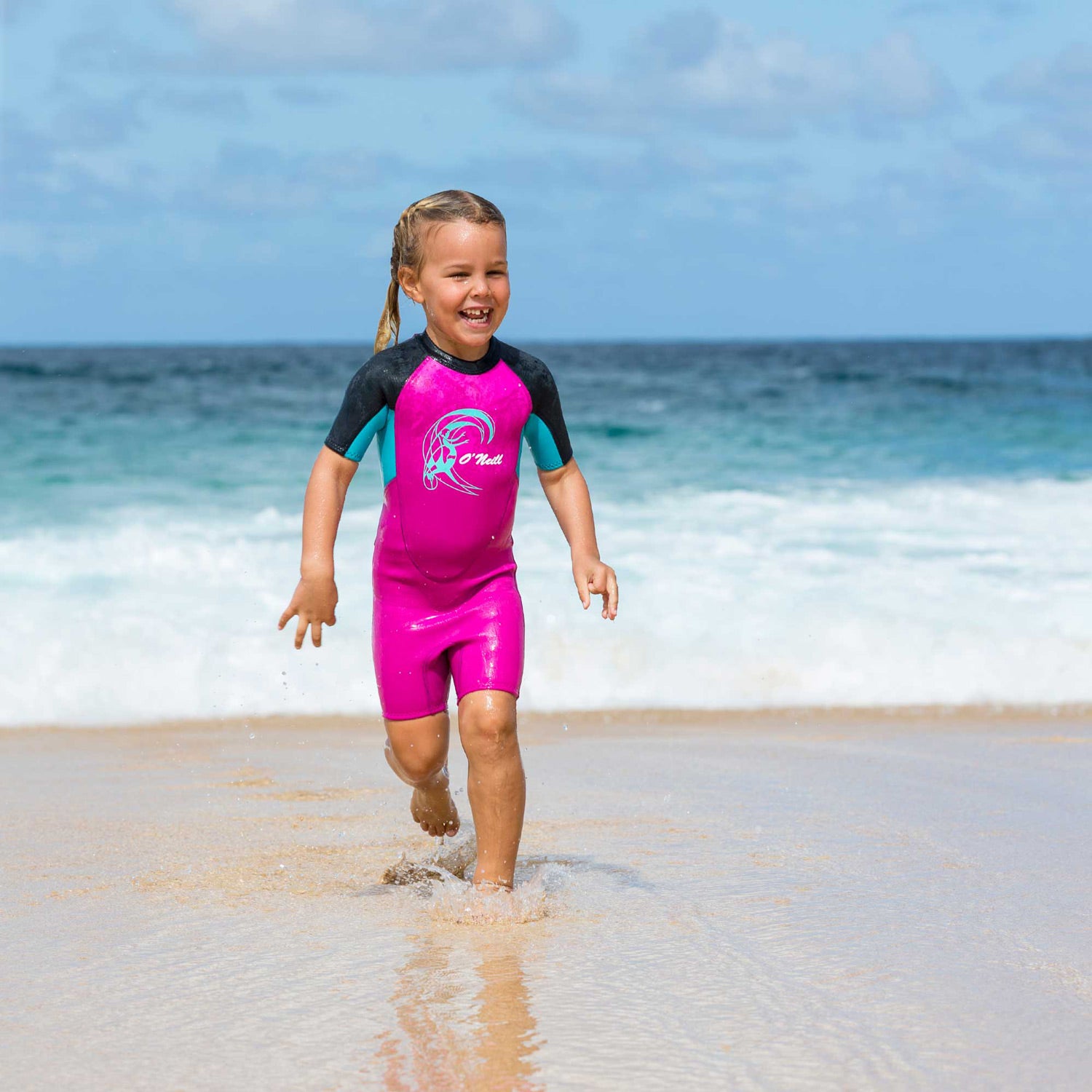 O'Neill Toddler Reactor Spring 2 mm Wetsuit – Slate/Berry/Seaglass FU2