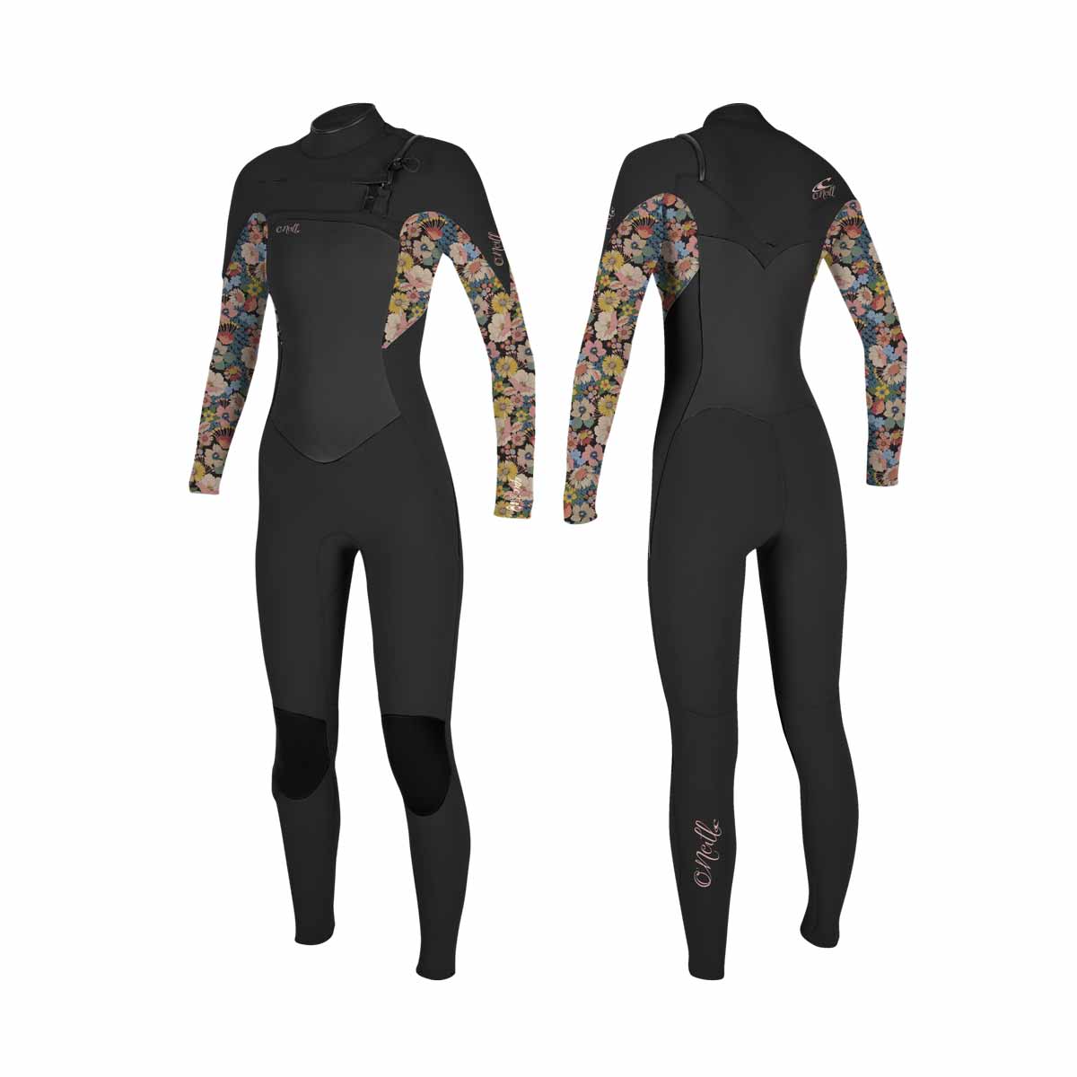 O'Neill Girls Epic CZ full 5/4 mm Wetsuit – Black/Twiggy HK7