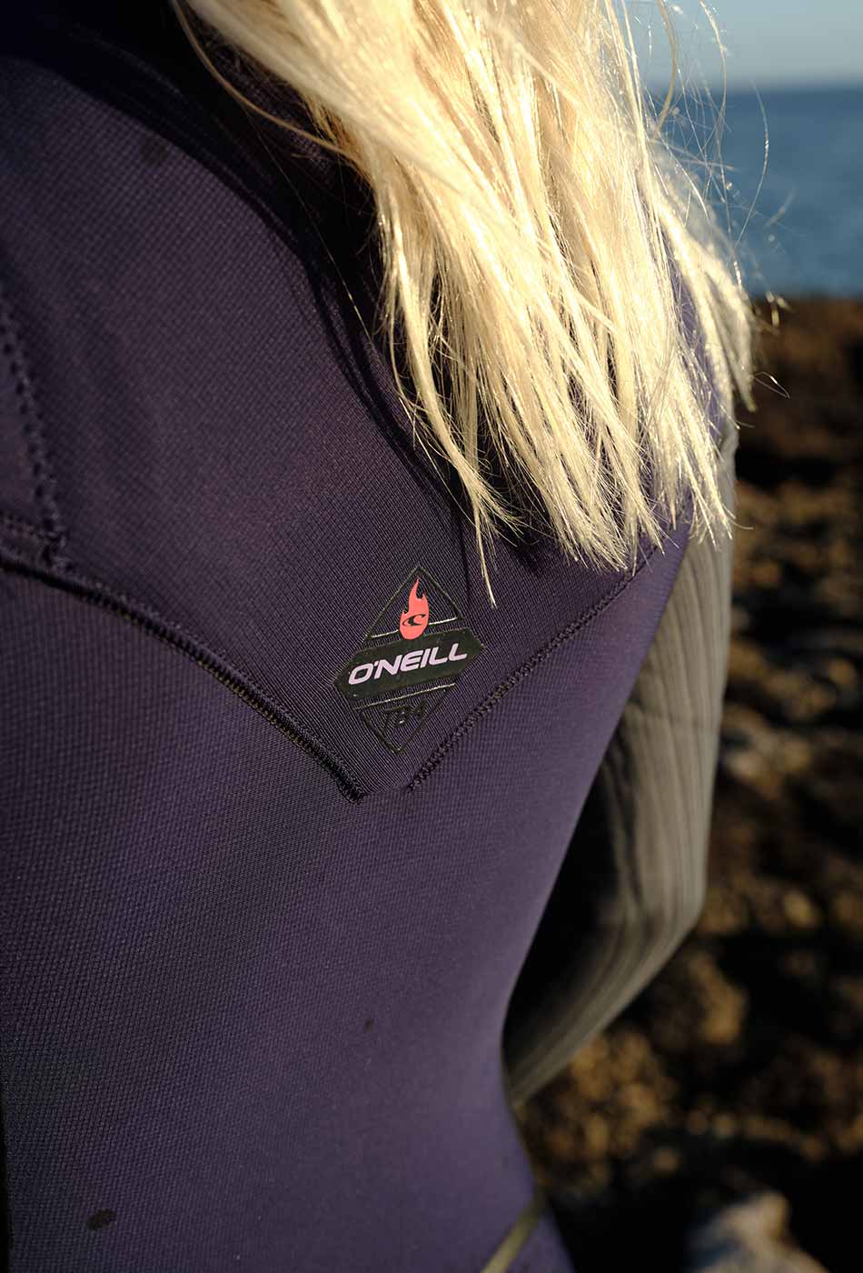 Wetsuit O'Neill WMS Hyperfreak Fire 5/4+ mm Chest Zip – Navy/Shade HR3