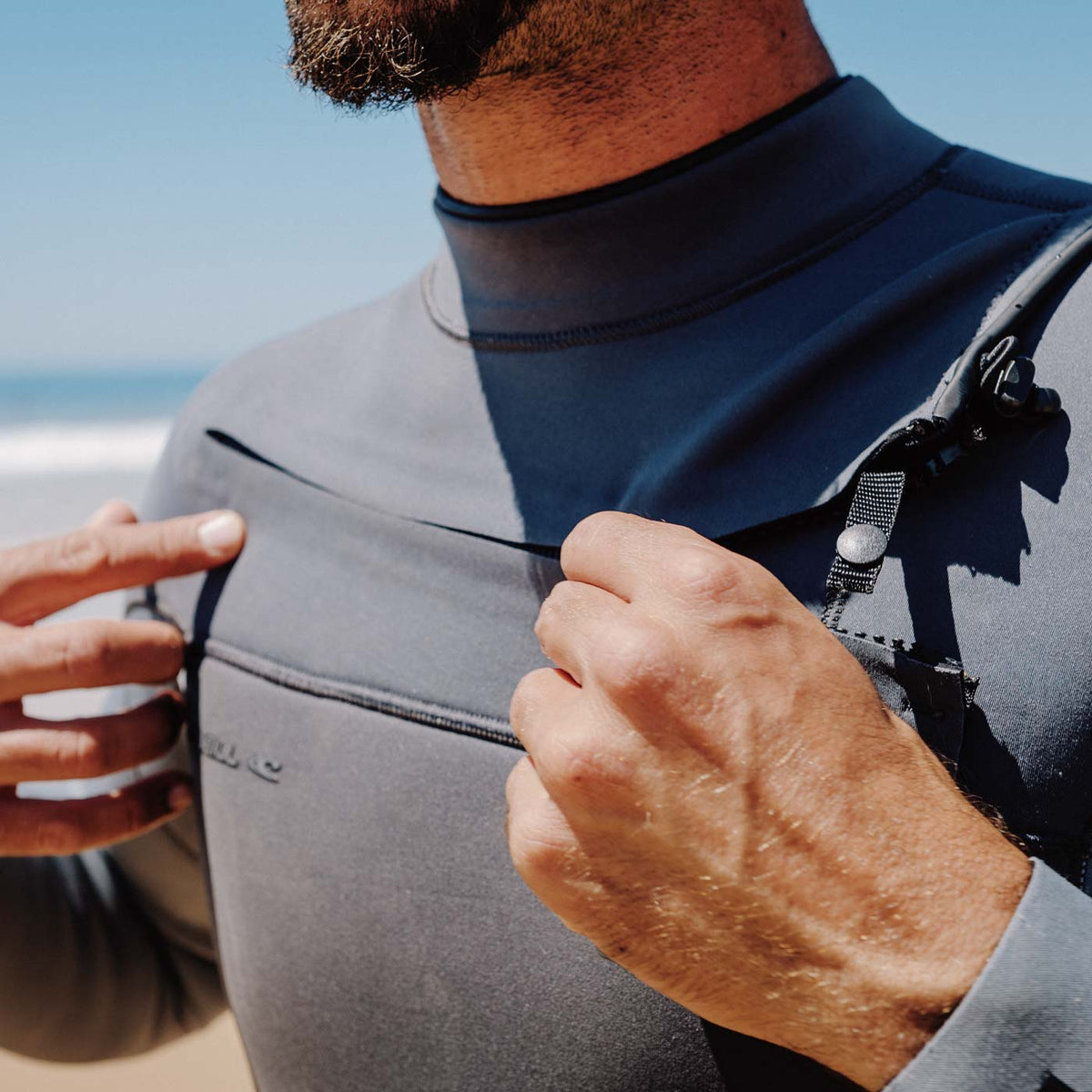 Garais hidrotērps O'Neill Epic 5/4 mm Chest Zip Full – Temperedsteel/Smoke/Graph IU1