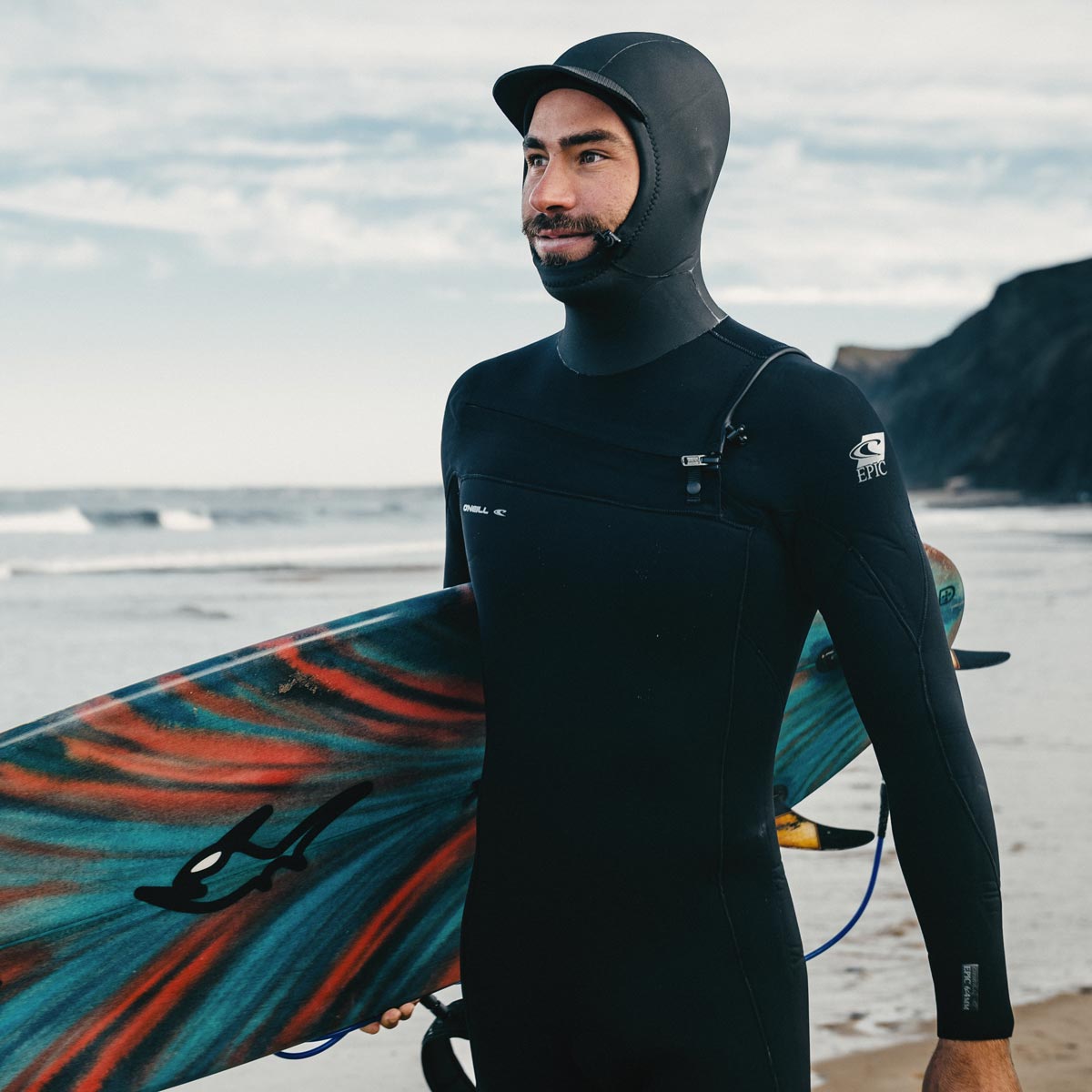 Hidrotērps ar kapuci O'Neill Epic 6/5/4 mm Chest Zip W/Hood