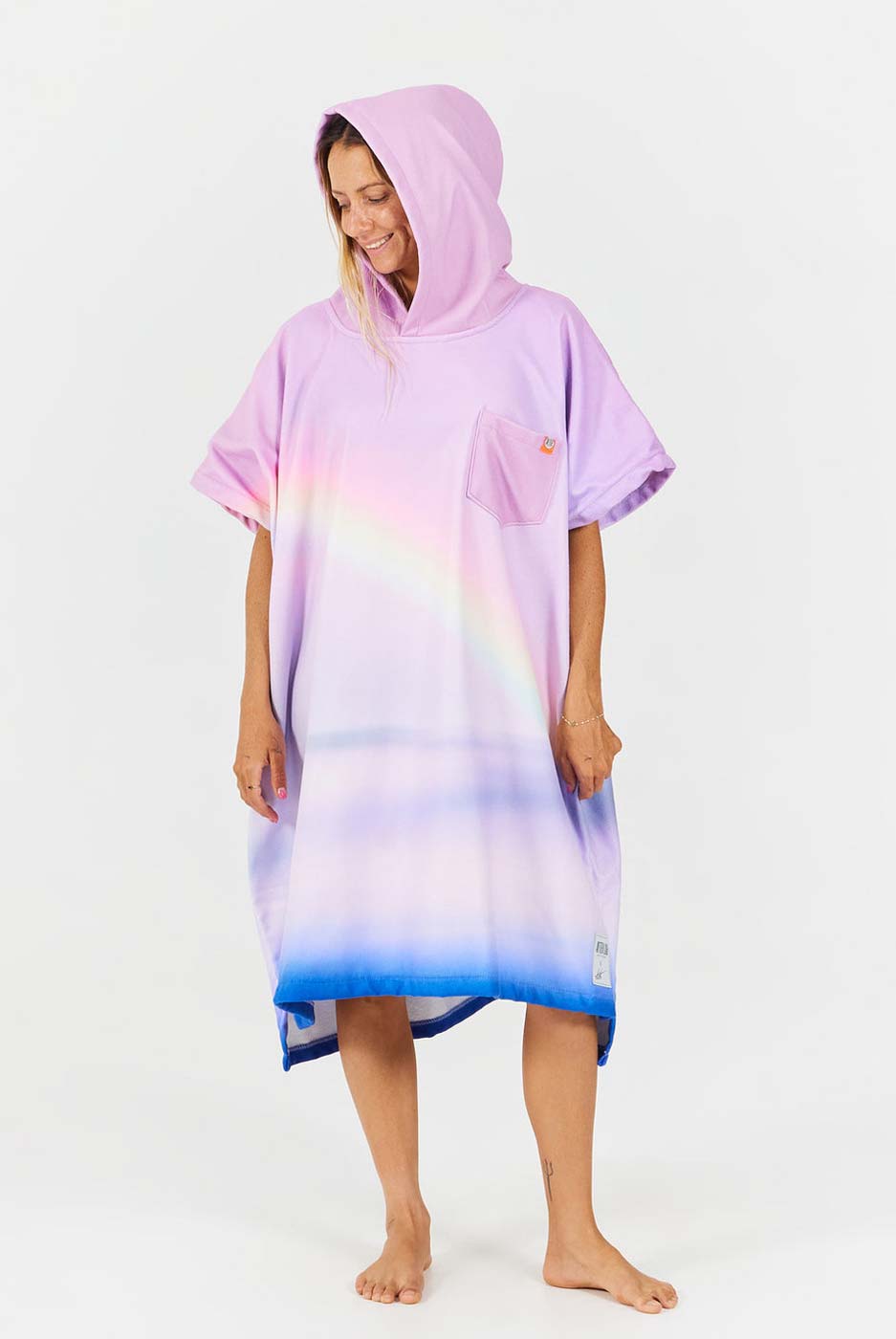 Pončo dvielis ar Tote somu After Essentials Photograph Series – Rainbow
