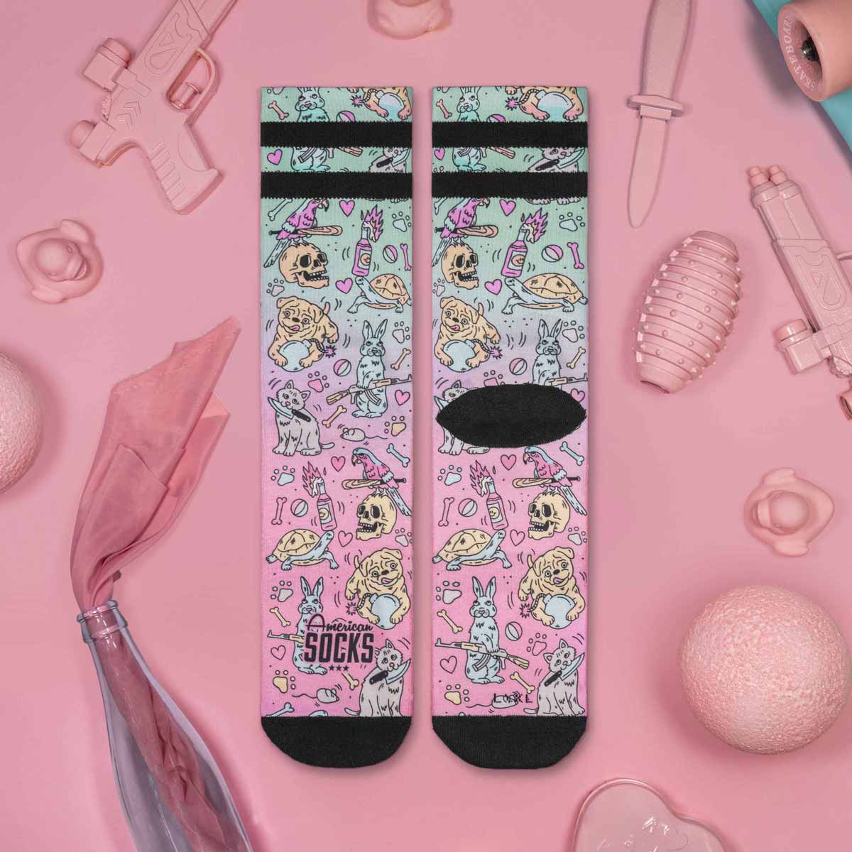 American Socks Pet Revolution Mid High