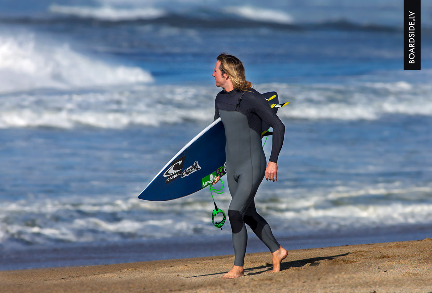 O'Neill HyperFreak CZ Full 4/3+ mm Wetsuit – Gunmetal/Cadet Blue HH8