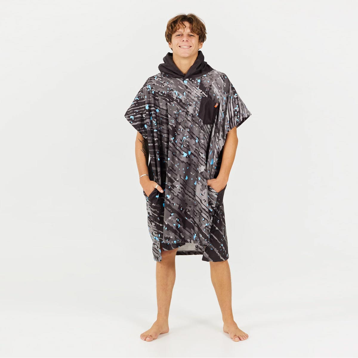 Pončo pārģērbšanās dvielis After Essentials Sport Series – Zils