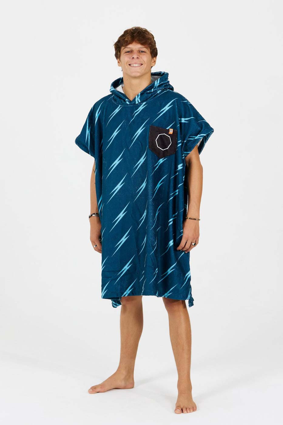 After Essentials Poncho Towel – Teahupoo Blue