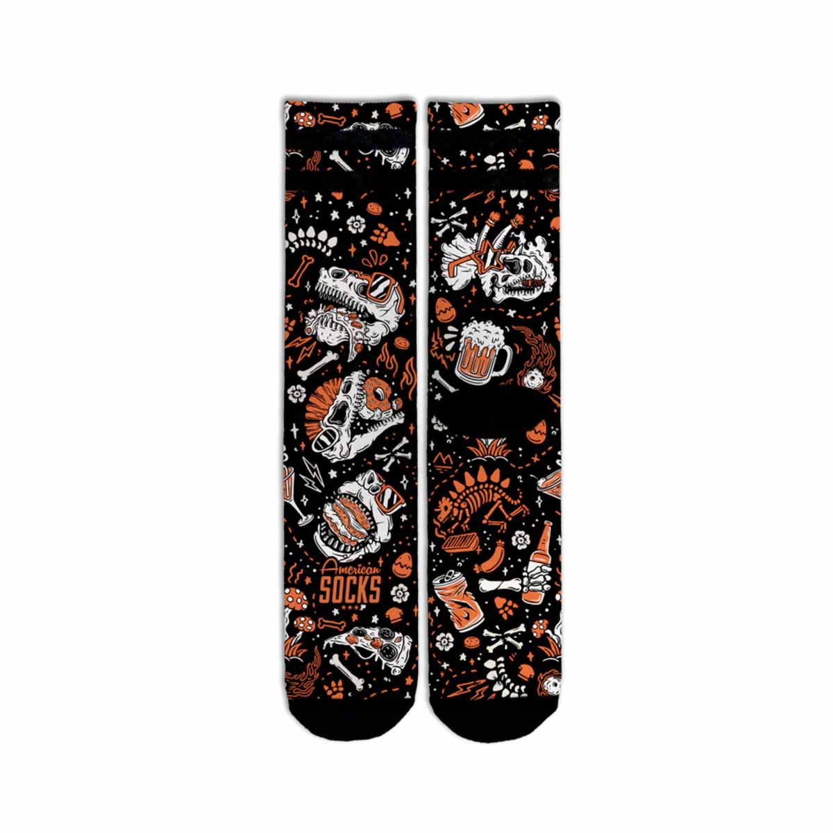 American Socks Slick Dinos Mid High