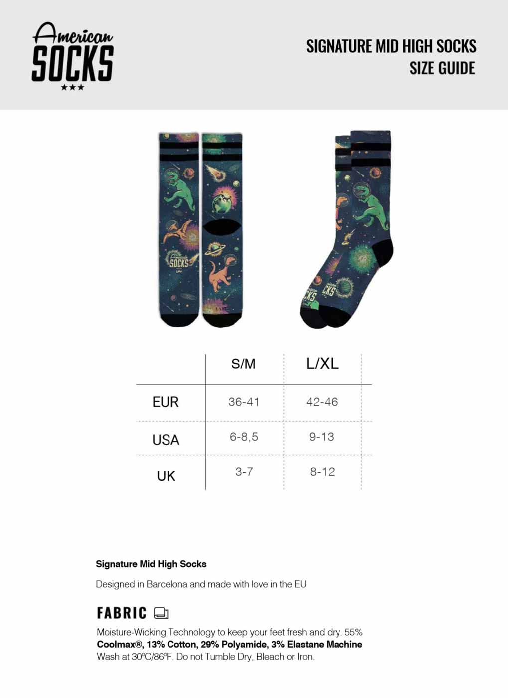 American Socks Night Rider Signature Mid High