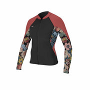 O'Neill Bahia Full Zip 1mm Jacket – Black Twiggy Tea Rose