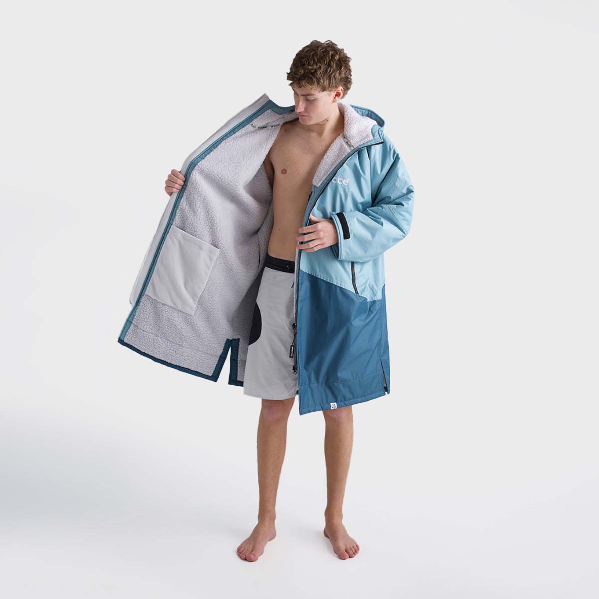 Pončo mētelis / jaka Dryrobe Advance Changing Robe - Blue Light Grey