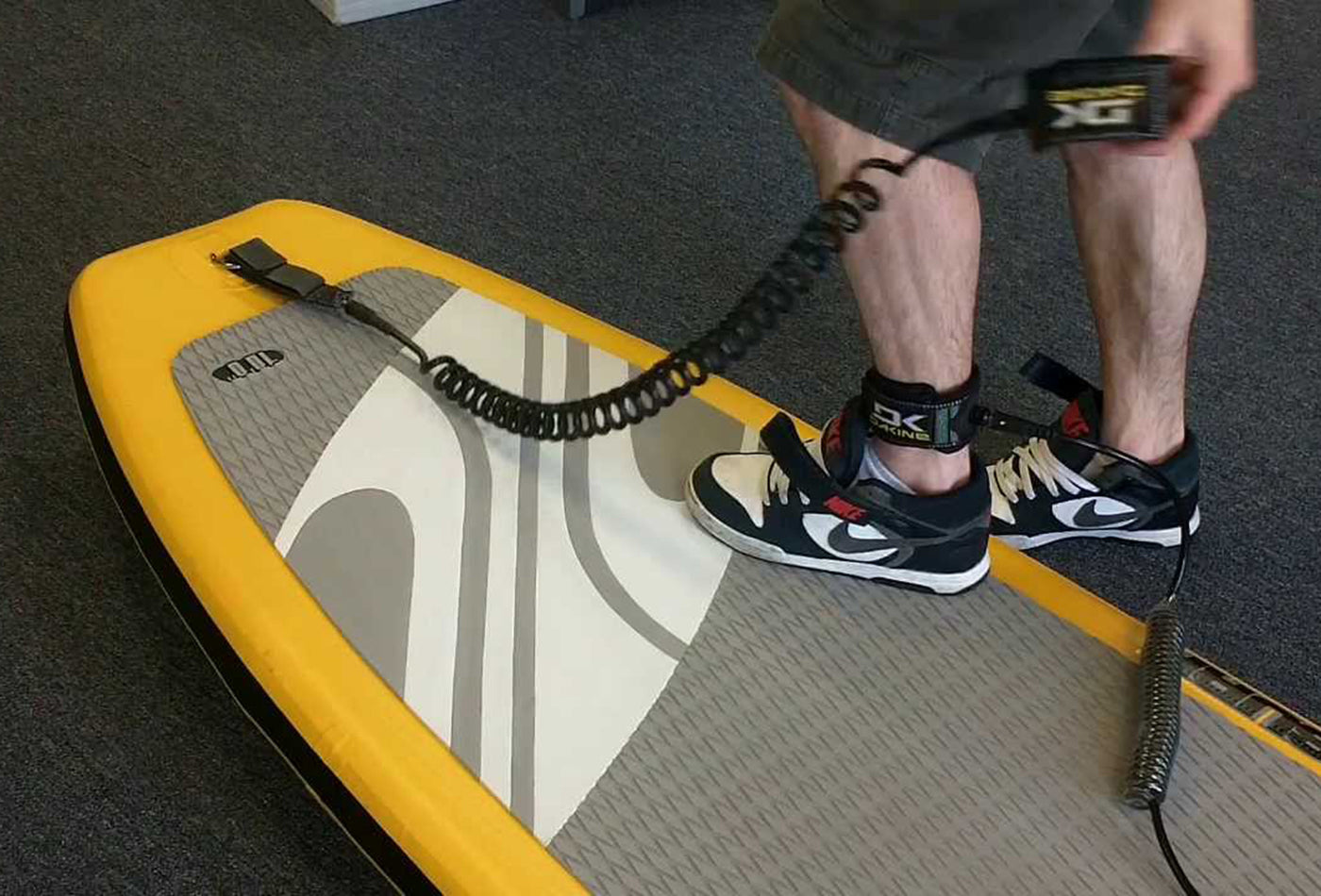 Gladiator Pro SUP Coiled Spiral Board Leash