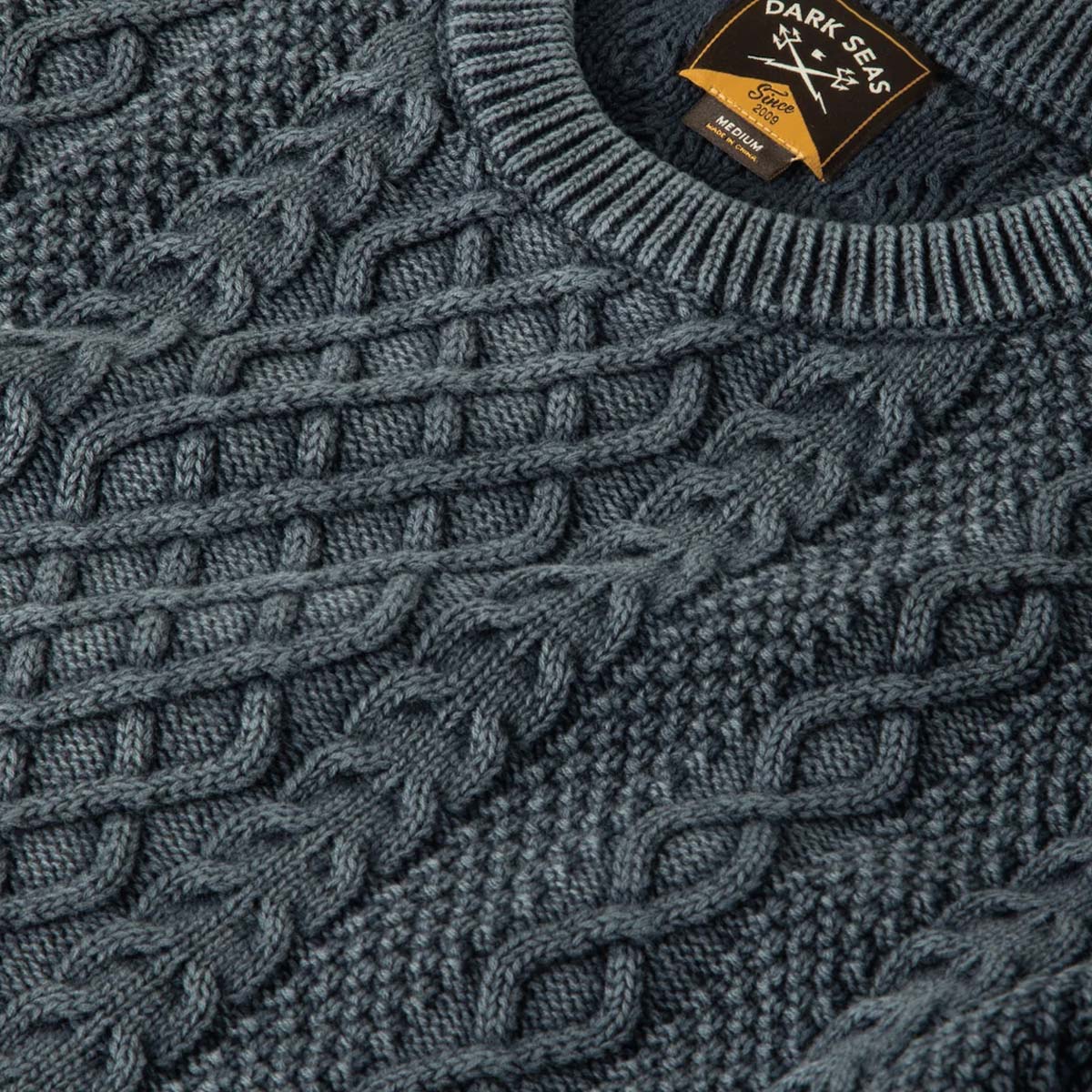 Adīts džemperis Dark Seas Big Sur Sweater – Indigo
