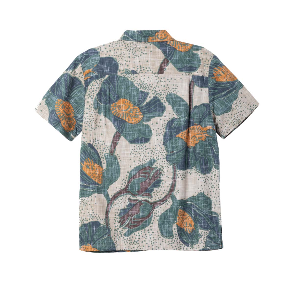 Dark Seas Bloom Woven S/S krekls ar īsām rokām –  Alvejas zaļš
