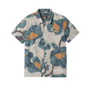 Dark Seas Bloom Woven S/S krekls ar īsām rokām –  Alvejas zaļš