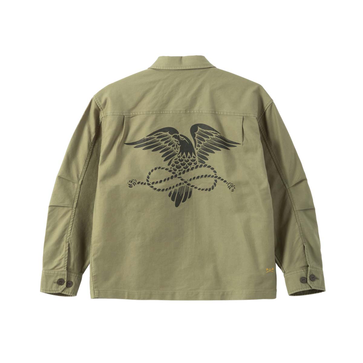 Brezenta jaka Dark Seas Corporal Shirt Jacket – Olīvju zaļa
