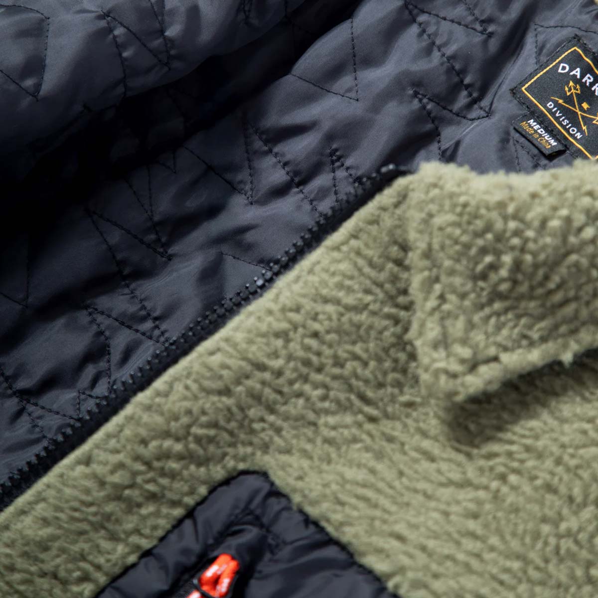 Flīša jaka Dark Seas Dark Seas Hancock Fleece Jacket – Olīvju zaļa
