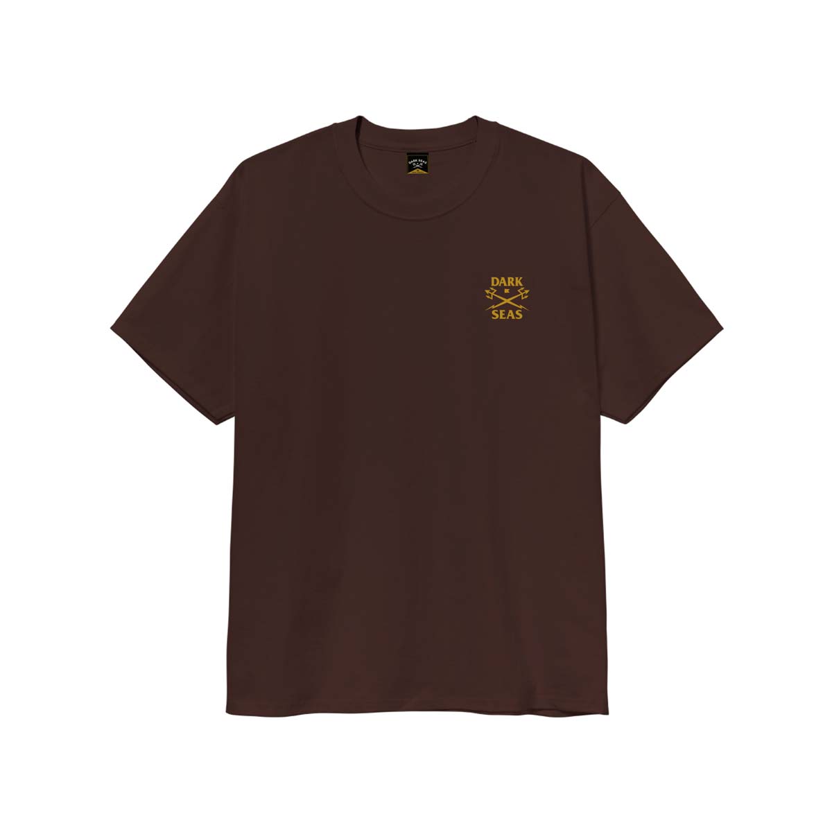 Bieza auduma T-krekls Dark Seas Homeland Heavy Weight Tee – Java brūns