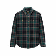 Dark Seas Selway Woven Flannel Shirt – Black