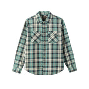 Flaneļa krekls Dark Seas Tanglewood Woven – balts ar ziliu