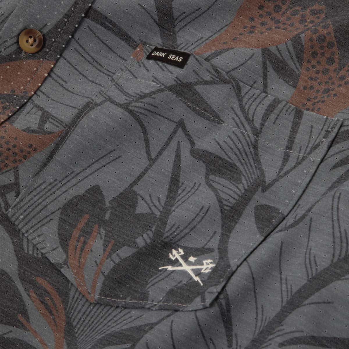 Krekls Dark Seas Webster Woven S/S –  ogļu pelēks