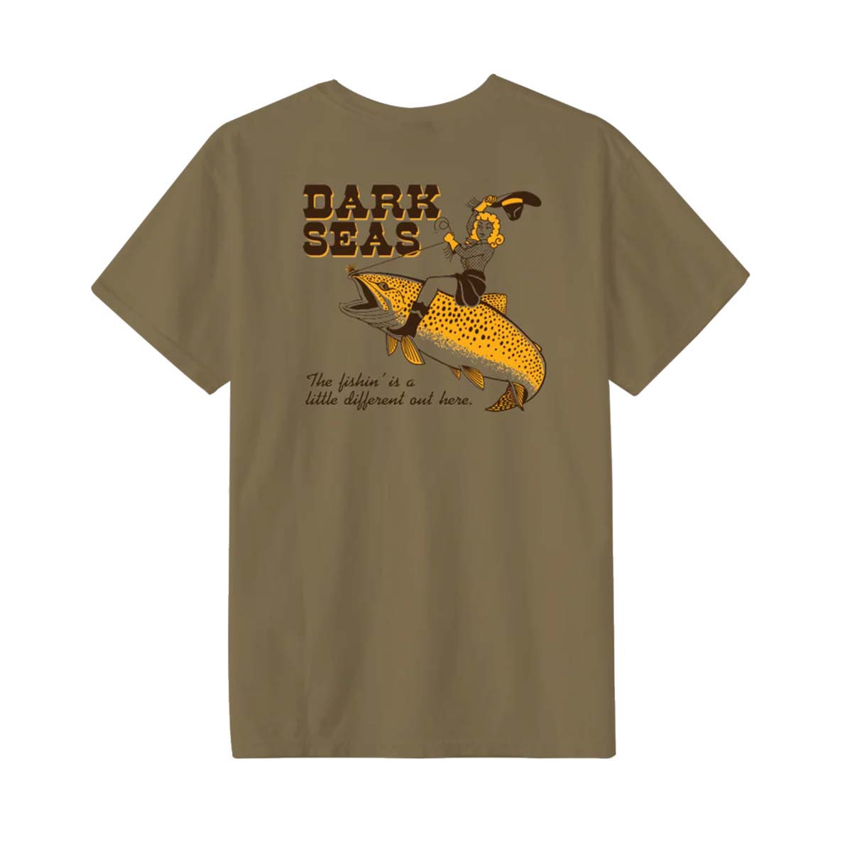 Dark Seas A Little Different Pigment S/S Tee – Dried Tobacco