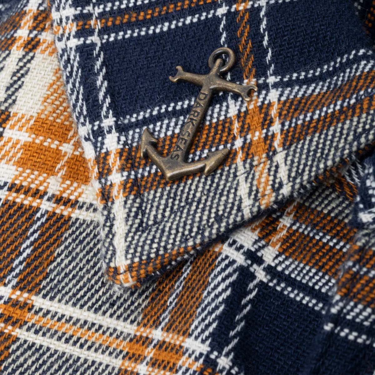 Bieza flaneļa krekls Dark Seas Cimmeron Shirt – Navy zils