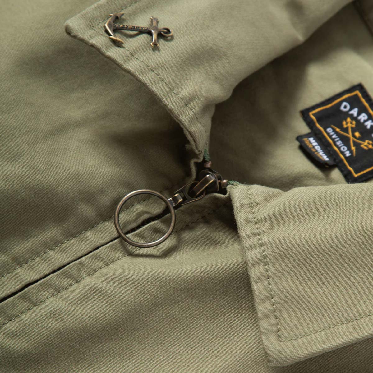 Brezenta jaka Dark Seas Corporal Shirt Jacket – Olīvju zaļa