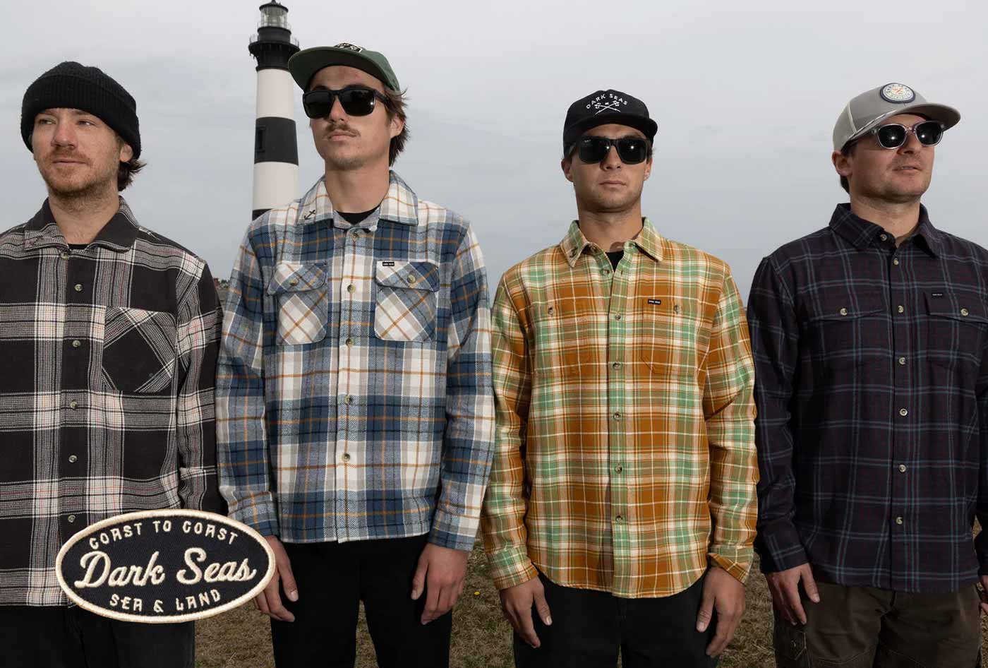 Bieza flaneļa krekls Dark Seas Excursion Shirt – Brown/Bone