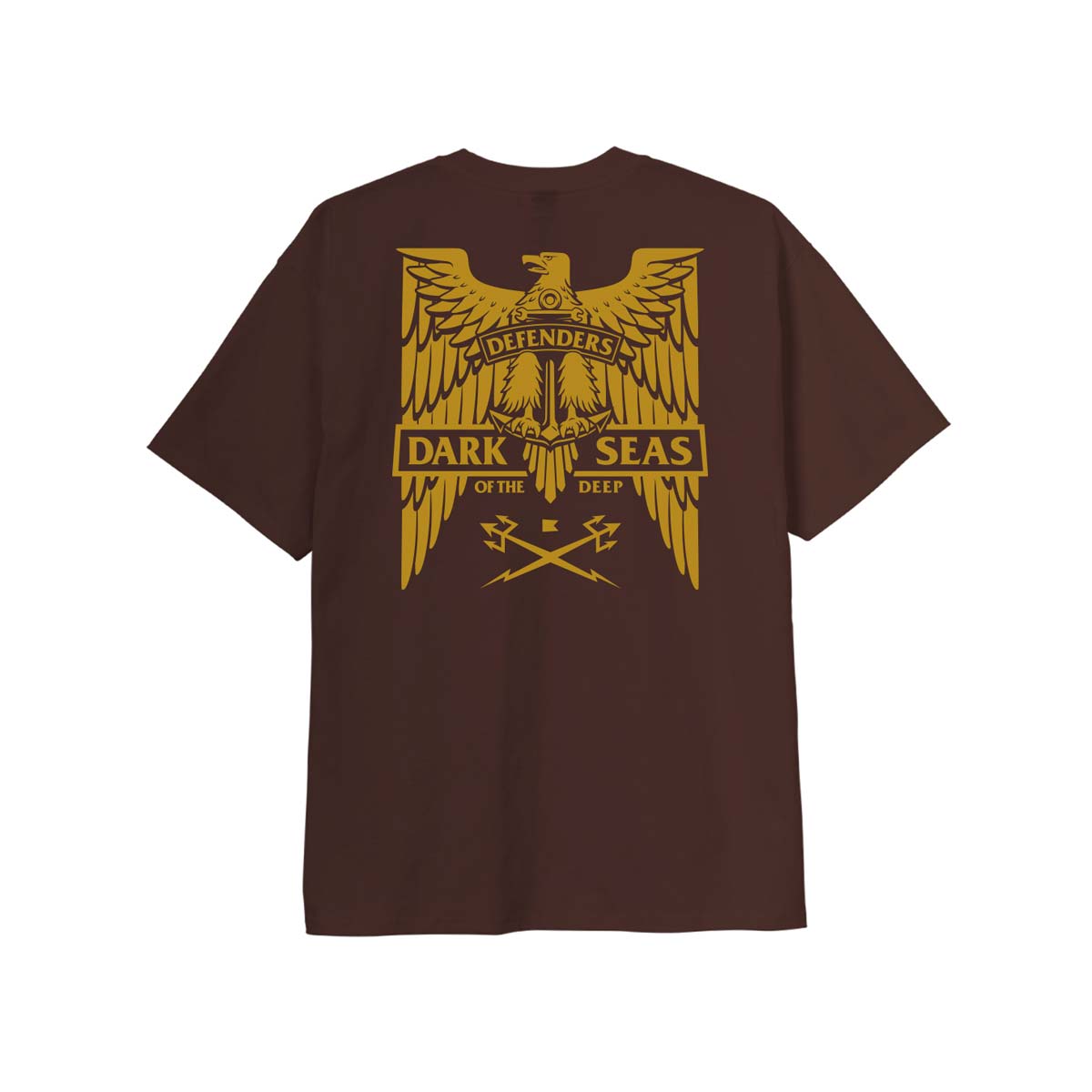 Bieza auduma T-krekls Dark Seas Homeland Heavy Weight Tee – Java brūns