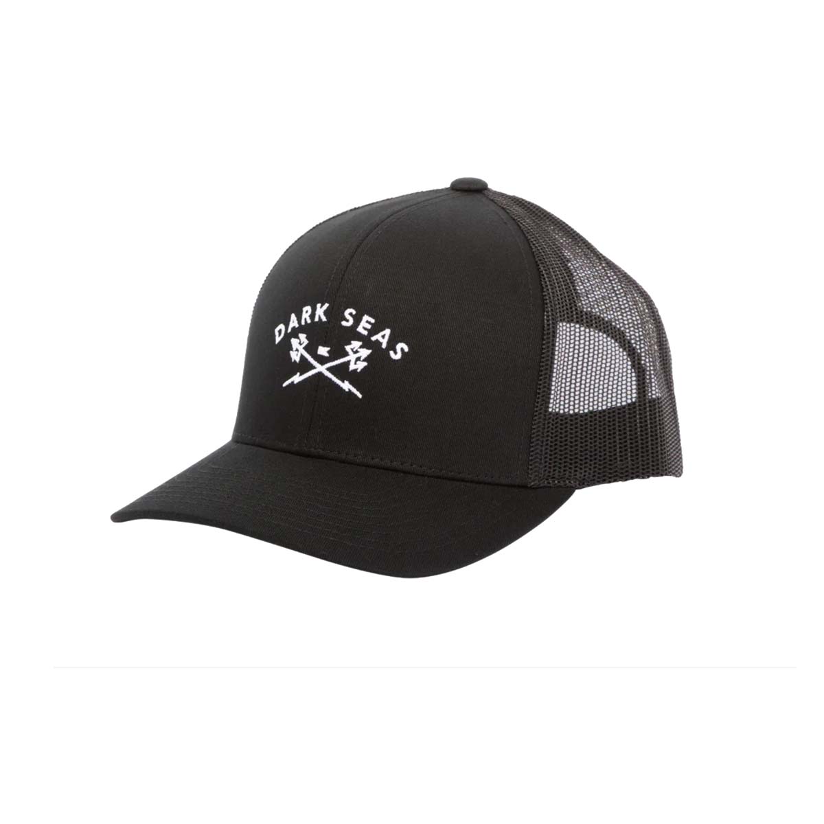 Dark Seas Murre Trucker Cap – Black/Black