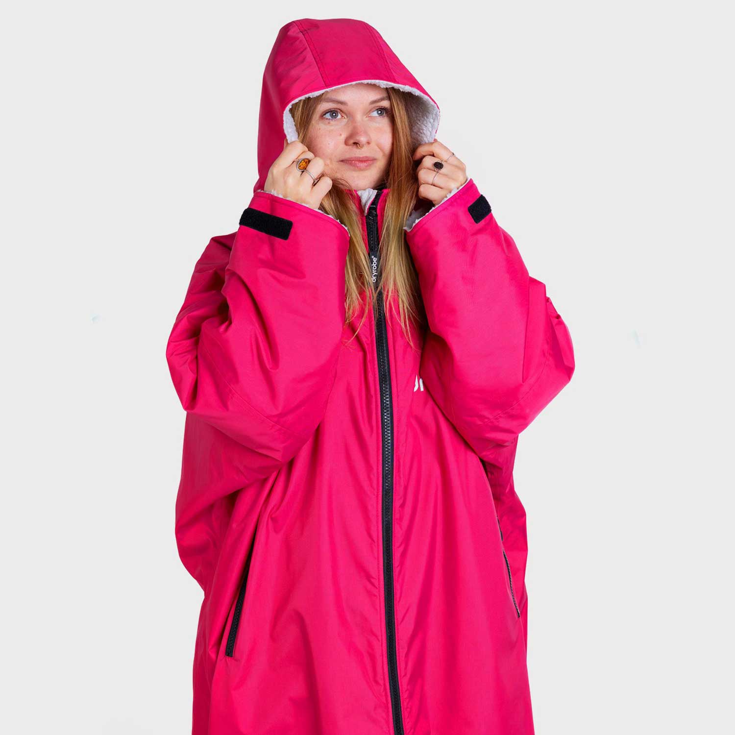 Pončo mētelis / jaka Dryrobe Advance Changing Robe - Pink Light Grey