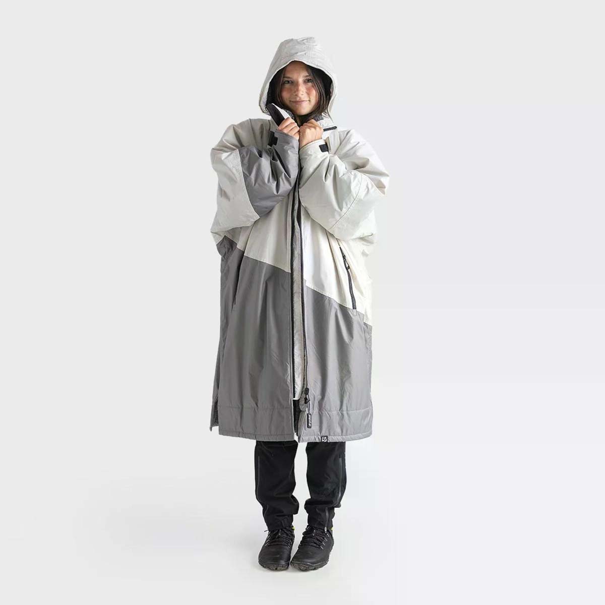 Pončo mētelis / jaka Dryrobe Advance Changing Robe - Stone pelēks