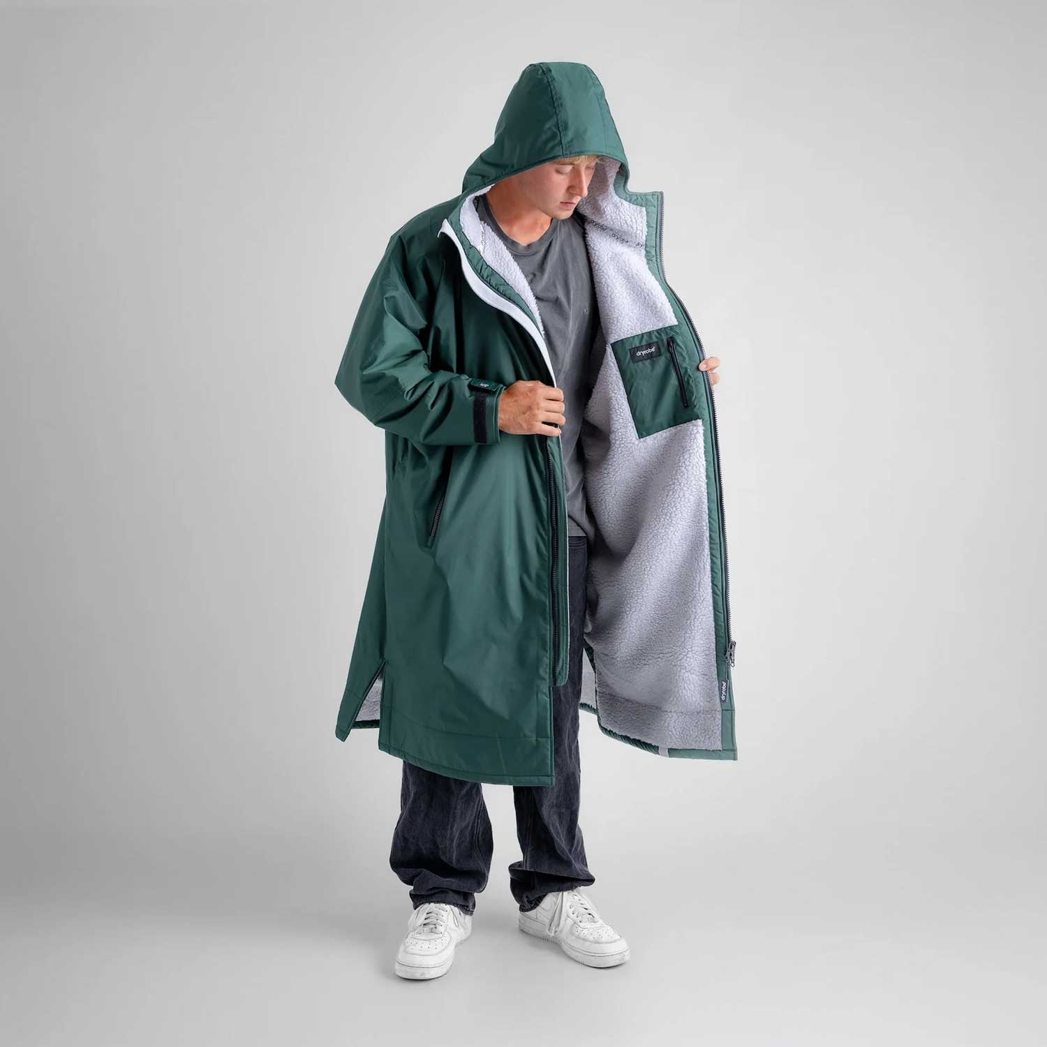 Pončo mētelis / jaka Dryrobe Advance Changing Robe - Dark Green Grey