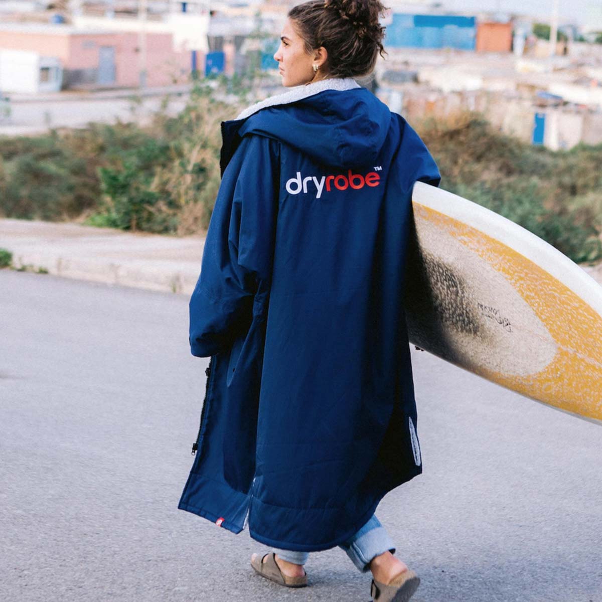Pončo mētelis / jaka Dryrobe Advance Changing Robe - Navy Grey