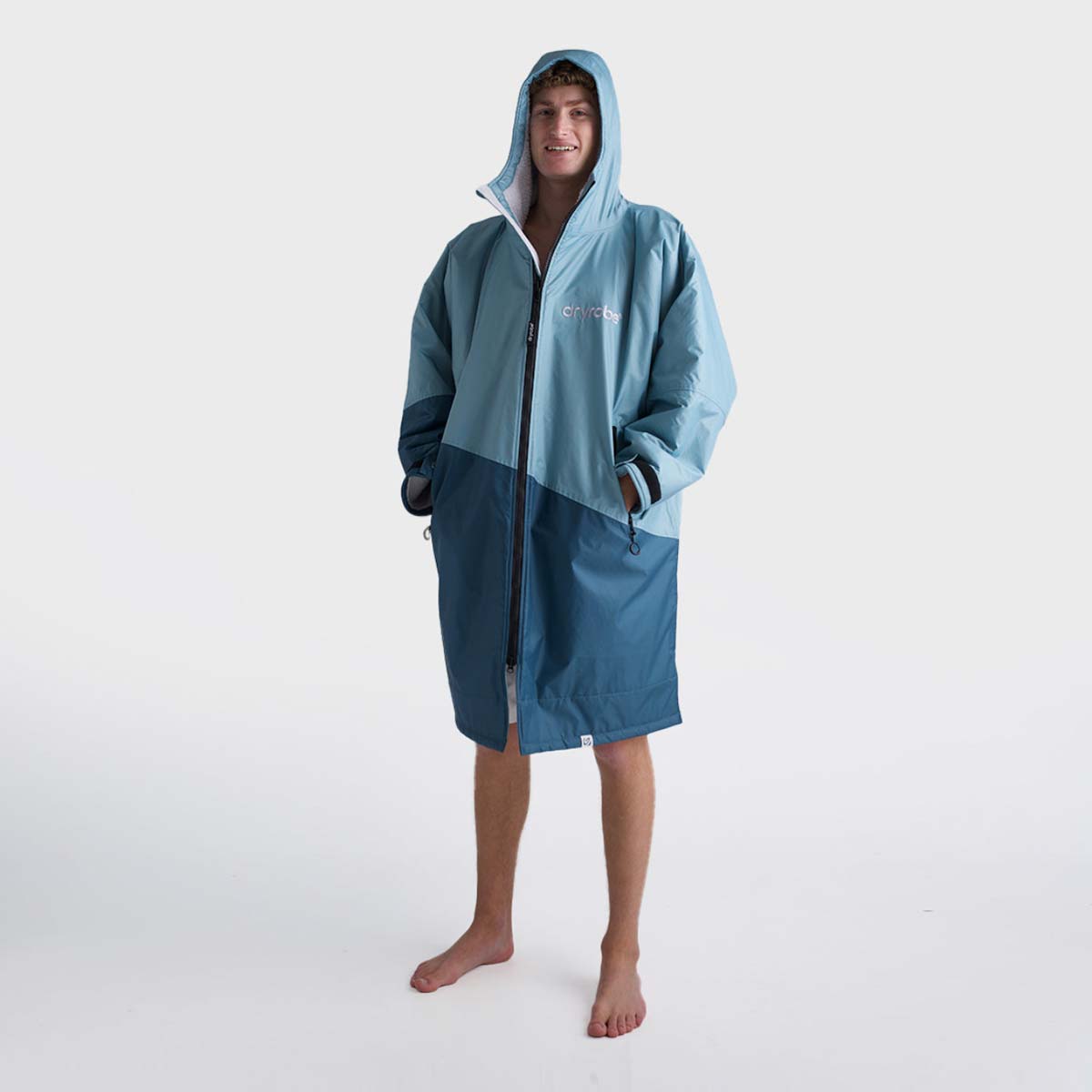 Pončo mētelis / jaka Dryrobe Advance Changing Robe - Blue Light Grey