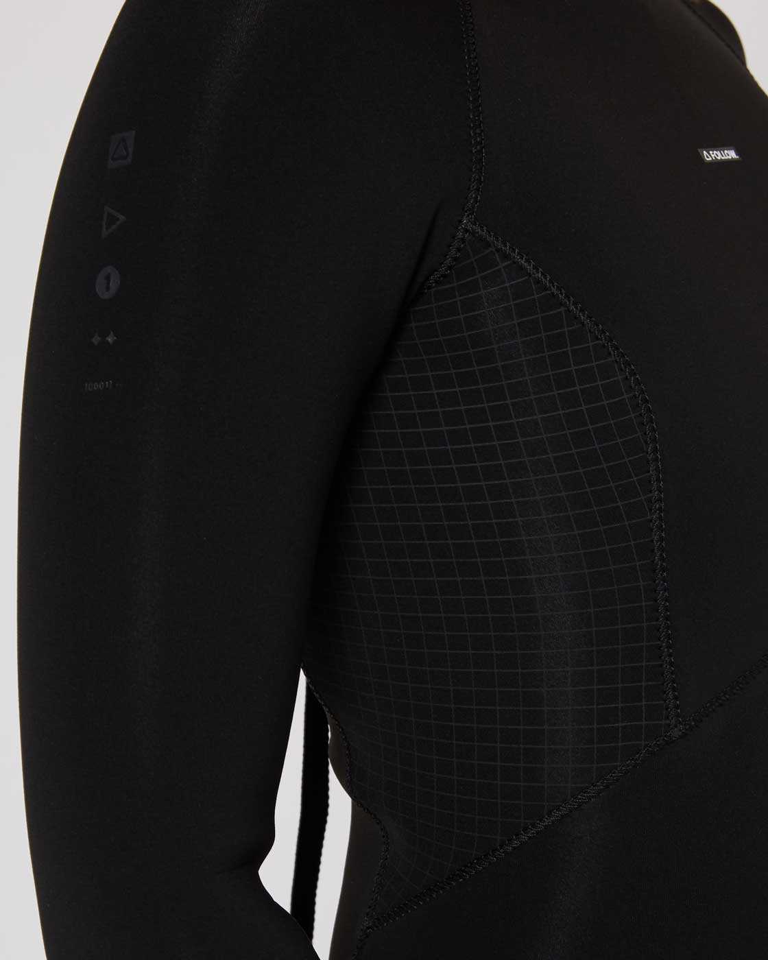 Follow P1 Womens 2/2mm L/S Springy Wetsuit – Black