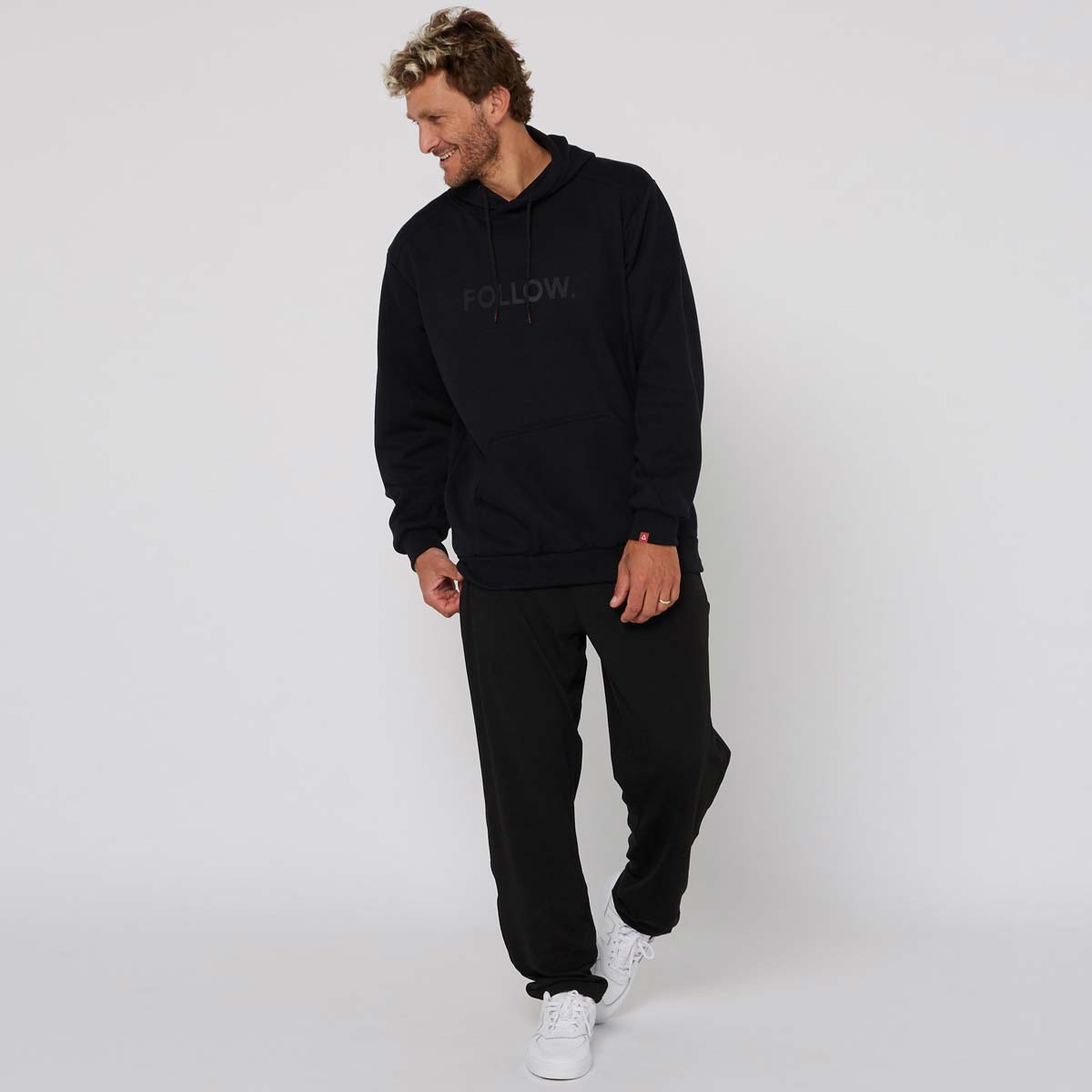 Follow Logo Hoody – Black