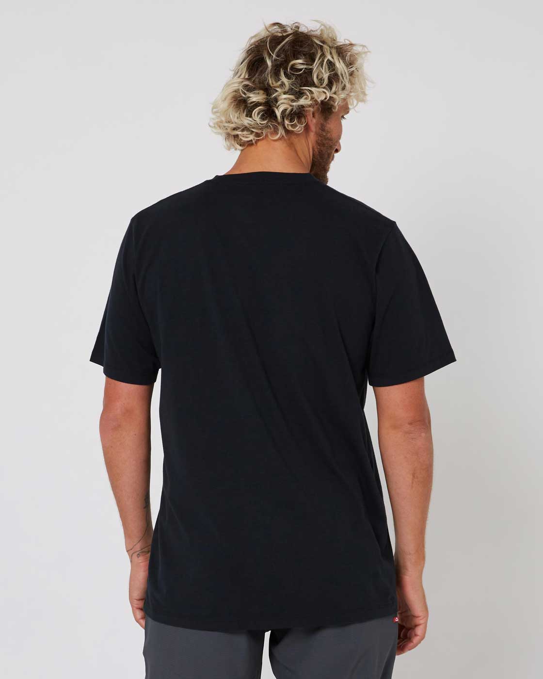 Follow Stitched Tee – Black