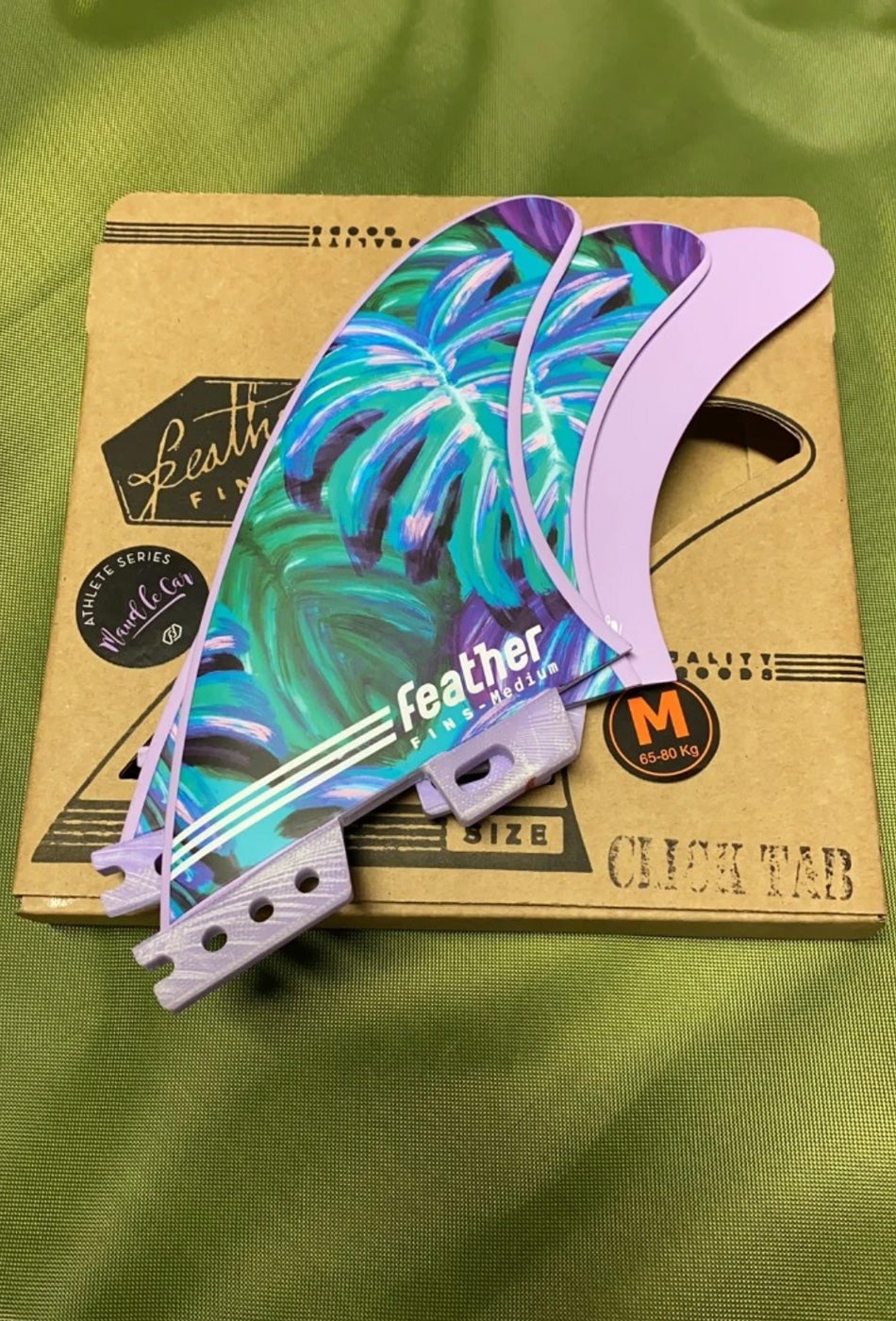 Feather Fins Maud Le Car Athlete Series Click Tab – Thruster 3 fins