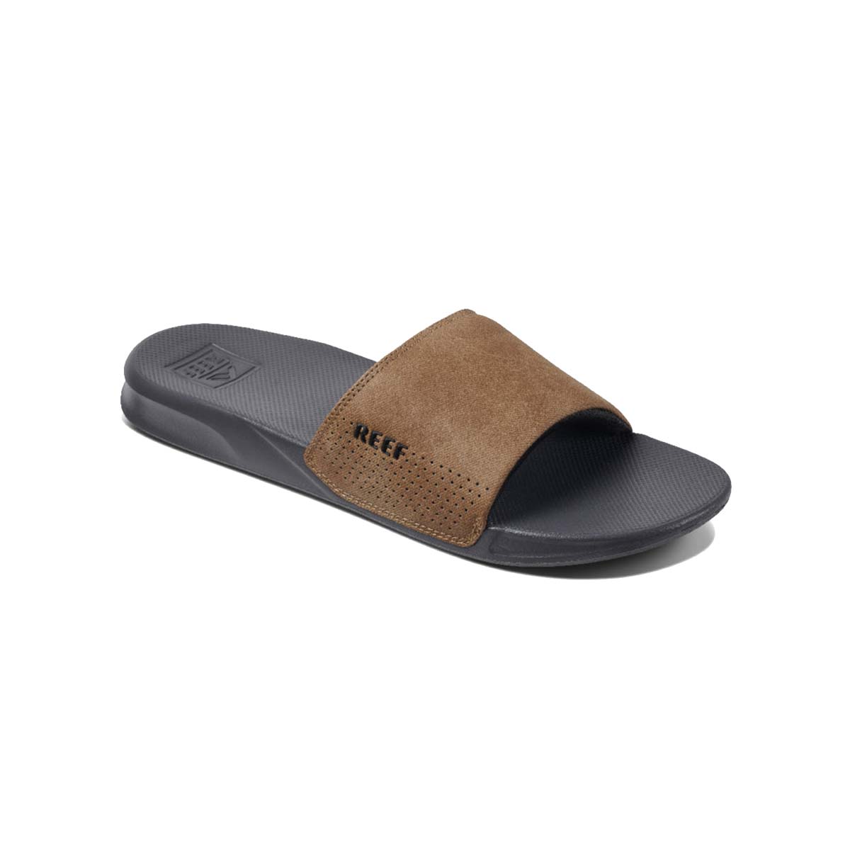 Reef Men's One Slide Sandals – Gray/Tan
