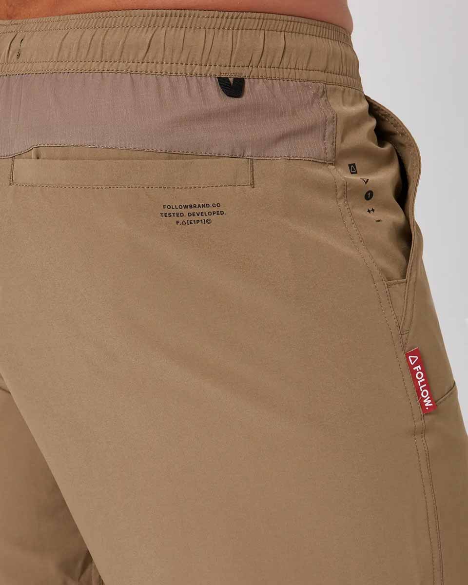 Follow All Day Shorts – Deep Taupe